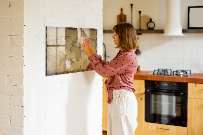 Magnetinė lenta vaikams Senovinis pasaulio žemėlapis