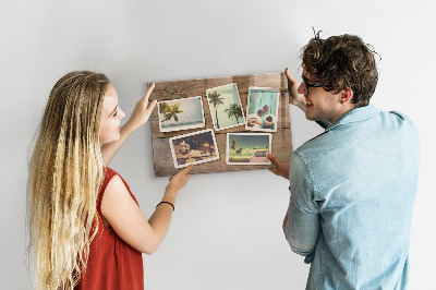 Magnetinė lenta Polaroid nuotraukos