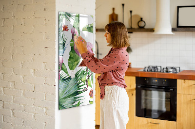 Magnetinė lenta vaikams Gamtos paukštis flamingas