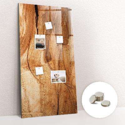 Magnetinė lenta prie sienos Natūrali mediena