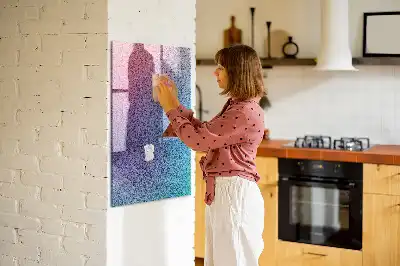 Magnetinė lenta su rašikliu gradientinė abstrakcija