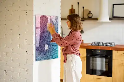 Magnetinė lenta su rašikliu gradientinė abstrakcija