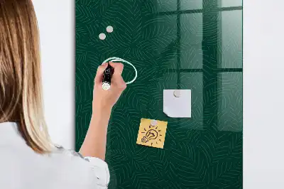 Magnetinė piešimo lenta linijinis lapų raštas