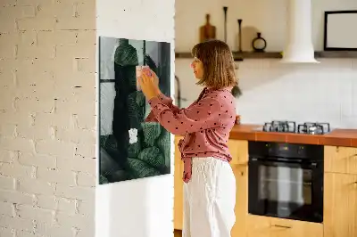 Magnetinė piešimo lenta su augalų ir džiunglių motyvais