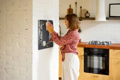 Magnetinė lenta su rašikliu auksiniai konfeti