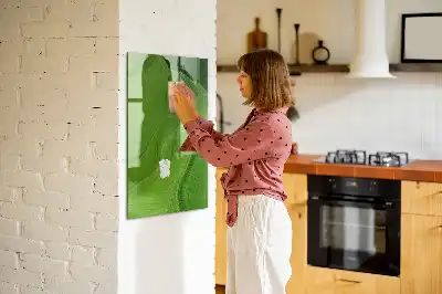 Magnetinė piešimo lenta bangų abstrakcijos dizaino