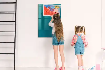 Magnetinė lenta su rašikliu geometrinės abstrakcijos raštas