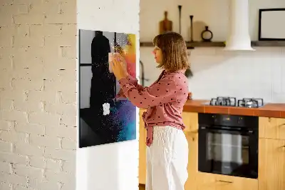 Magnetinė piešimo lenta su spalvingais elementais