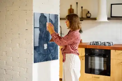Magnetinė lenta su rašikliu dekoratyvinio marmuro raštas