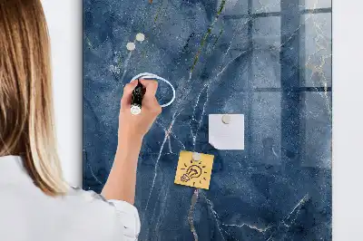 Magnetinė lenta su rašikliu dekoratyvinio marmuro raštas