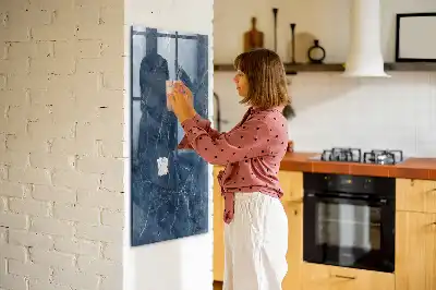 Magnetinė lenta su rašikliu dekoratyvinio marmuro raštas