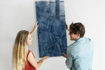 Magnetinė lenta su rašikliu dekoratyvinio marmuro raštas