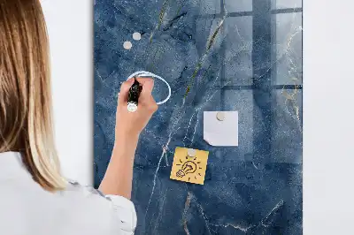 Magnetinė lenta su rašikliu dekoratyvinio marmuro raštas
