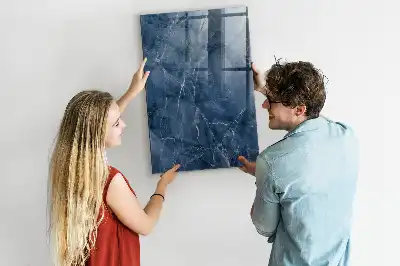 Magnetinė lenta su rašikliu dekoratyvinio marmuro raštas