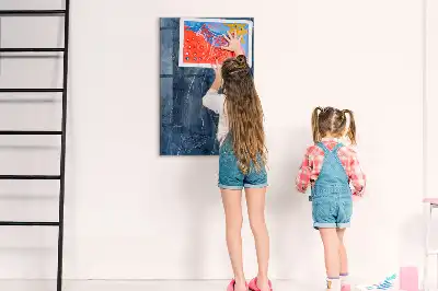 Magnetinė lenta su rašikliu dekoratyvinio marmuro raštas
