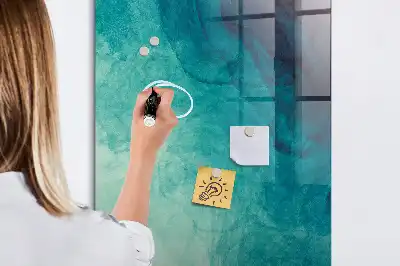 Magnetinė lenta su rašikliu jūros abstrakcijos dizaino