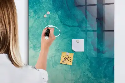 Magnetinė lenta su rašikliu jūros abstrakcijos dizaino
