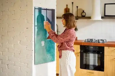 Magnetinė lenta su rašikliu jūros abstrakcijos dizaino