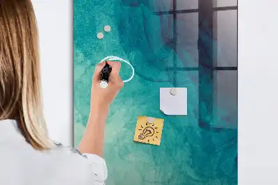 Magnetinė lenta su rašikliu jūros abstrakcijos dizaino