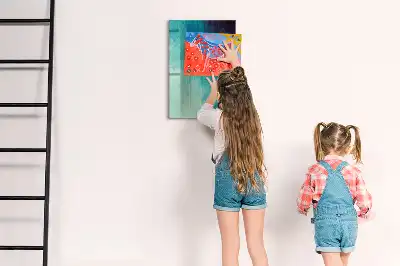 Magnetinė lenta su rašikliu jūros abstrakcijos dizaino