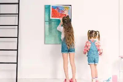 Magnetinė lenta su rašikliu jūros abstrakcijos dizaino