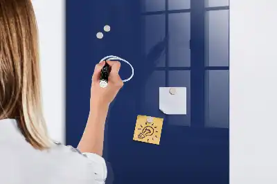 Magnetinė lenta su rašikliu tamsiai mėlyna