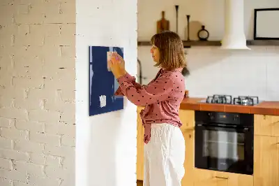 Magnetinė lenta su rašikliu tamsiai mėlyna