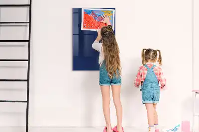 Magnetinė lenta su rašikliu tamsiai mėlyna