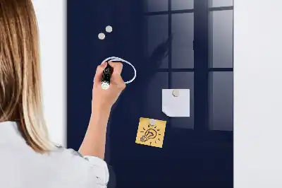 Magnetinė lenta su rašikliu tamsiai mėlyna