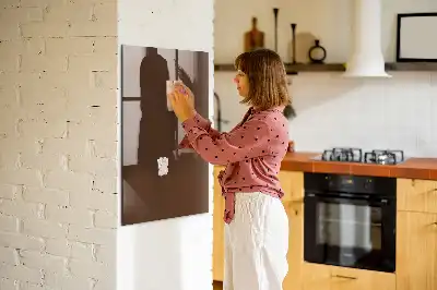 Magnetinė piešimo lenta rudos spalvos
