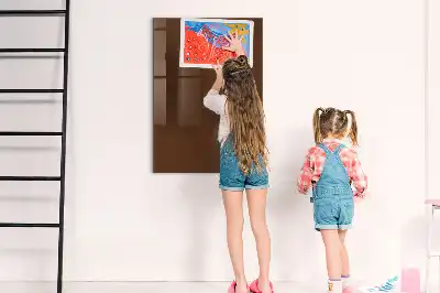 Magnetinė piešimo lenta rudos spalvos