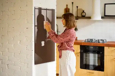 Magnetinė piešimo lenta rudos spalvos