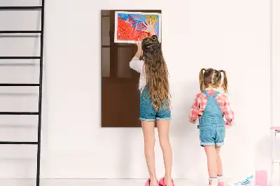 Magnetinė piešimo lenta rudos spalvos