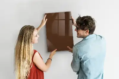 Magnetinė piešimo lenta rudos spalvos