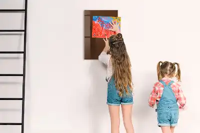Magnetinė piešimo lenta rudos spalvos