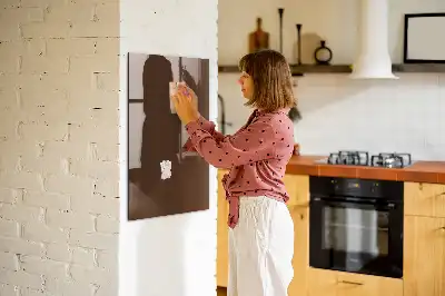 Magnetinė piešimo lenta rudos spalvos
