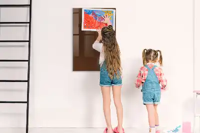 Magnetinė piešimo lenta rudos spalvos