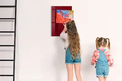Magnetinė piešimo lenta bordo spalvos