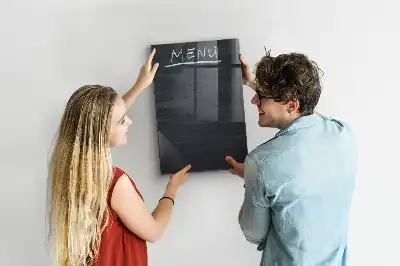 Magnetinė piešimo lenta meniu lenta