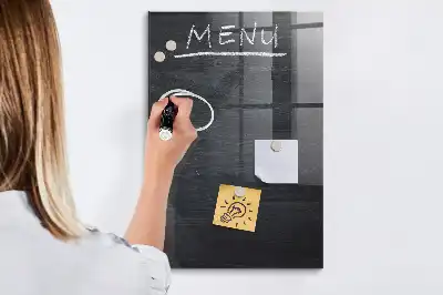 Magnetinė piešimo lenta meniu lenta