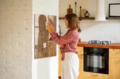 Magnetinė lenta su rašikliu Medis šiltais tonais