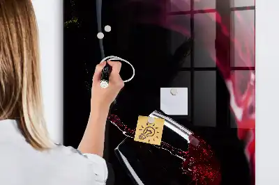 Magnetinė piešimo lenta išlieto vyno spalvos