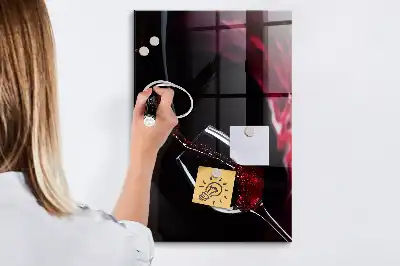 Magnetinė piešimo lenta išlieto vyno spalvos