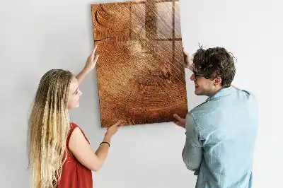 Magnetinė lenta su rašikliu Medžio kamieno skerspjūvis