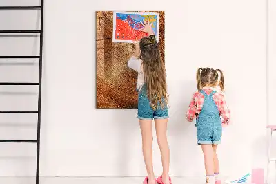Magnetinė lenta su rašikliu Medžio kamieno skerspjūvis