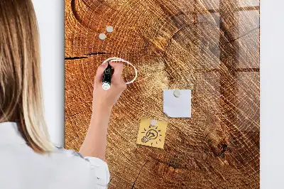 Magnetinė lenta su rašikliu Medžio kamieno skerspjūvis