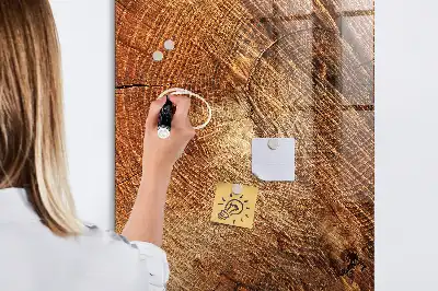 Magnetinė lenta su rašikliu Medžio kamieno skerspjūvis