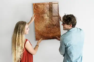 Magnetinė lenta su rašikliu Medžio kamieno skerspjūvis