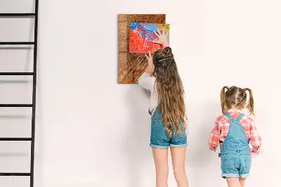 Magnetinė piešimo lenta Šiltas medžio tonas