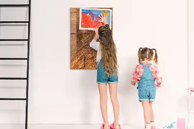 Magnetinė piešimo lenta Šiltas medžio tonas
